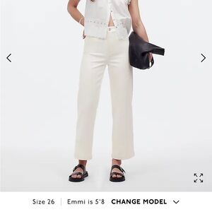Brand new Madewell, white jeans